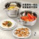 TRIANGLE steamer 304 stainless steel three-layer household 30cm soup pot steamed buns steamed buns multi-bottom gas induction cooker universal