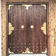 Customized antique wooden door courtyard Chinese-style door solid wood rural villa door two-door double-open old-fashioned door entry style seven