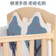 Zhibei crib solid wood multifunctional changing table newborn baby can be spliced ​​children's bed ZB698+ mattress bedding