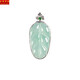 Shimao Jadeite A goods light green ice species golden branches and jade leaves Ruyi pendant 18K gold ice pendant for a successful career