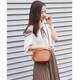 Bolso de mujer Kdani Bolso de concha simple y moderno Bolsa de Crossbody de un solo hombro [Regalo del Día de San Valentín chino] Brown