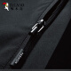 Woodpecker Jacket Men's Jacket Autumn and Winter Clothes Men's Three-in-One Shock Clothes Hooded Loose Sports Working Top Men 6628 Black 4XL (170-185Jin [Jin equals 0.5 kg])