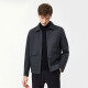 Jinlilai GY Clothing Single Jacket Men's Lapel Single Jacket Fashion Casual Men's Top Jacket Grey 1XL