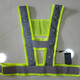 Shuye highway patrol riding night safety lighting LED strobe light vest reflective vest with light vest battery type
