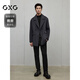 GXG Men's Short Solid Color Suit Short Wool Jacket Men 24 Winter New Arrival Gray 175/L