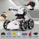 Télécommande Toys Toys Children's Car Gesture Senting Remote Control Control Car Racing Racing Four-roue Drift peut lancer des cascades spéciales, peut générer des balles aquatiques + des bulles + des réservoirs à puces doux [Dual intelligent