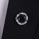 Shijun (SHIJUN) light luxury men's brooch, high-end, deep and vast starry sky stone collar pin, women's suit formal suit brooch, vast starry sky stone (gold) brooch brooch