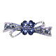Case makeup Chinese Valentine's Day bow hairpin hairpin for women Korean back of head one-word clip rhinestone Korean spring clip top clip hairpin violet (gift box)
