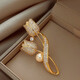 Idel's light luxury full-diamond tulip brooch for women new trendy high-end pin to fix clothes corsage accessories birthday gift for women Tulip brooch XZ0449