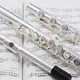 
ROFFEE flute instrument 17 open and closed hole dual-purpose silver-plated flute students beginners playing elbow flute instrument 17 hole C-tuning white copper open and closed hole dual-purpose 505 college level