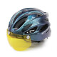 Bicycle riding helmet magnetic air suction lens ultralight integrated molding men and women bicycle mountain highway hood gloves + turban/order with helmet individually