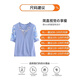 Yu Zhaolin (Yuzhaolin) mittlerer und älterer Frauenkleidung, sommerliche Kurzärärt-T-Shirt Ice Seide Top 2025 Neuer klassischer Stil FQLH698 Lederpulver + schwarze Slips) XL (90-105jin [Jin gleich 0,5 kg]))