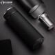 Vanow Father's Day Thermos Cup Men and Women's Tea tasse haut de gamme 316 acier inoxydable Gravure personnalisée Business Gift Water Cup Business Black