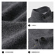Sept Wolf Wainen Mabe's Mou Mound's New Winter Stand Collar Couleur propre Couleur en laine Moyenne Longueur Médion Vêtements pour hommes décontractés 003 (gris moyen) L 170 / 88A