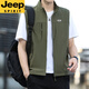 
Jeep (JEEP) quick-drying vest for men spring and summer thin middle-aged and elderly fishing photography director vest vest men's clothing dark blue 3XL recommended 160-175 Jin [Jin equals 0.5 kg]