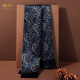 Zonghuan double-sided silk scarf for men 2024 new gift gift box for elders retro cycling scarf mulberry silk scarf golden coffee