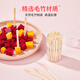 SHUANG YU disposable wooden forks, 2 barrels, 200 pieces in total, thickened bamboo forks, cake snack forks, fruit picks