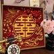 Three-dimensional tiger pearls wedding gift three-dimensional texture painting DIY digital oil painting fill color handmade acrylic texture XH13799 20x20cm thick solid wood inner frame