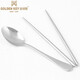 GOLDEN KEY GOLDEN KEY stainless steel chopsticks spoon set fashionable two-piece tableware set