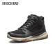 斯凯奇（Skechers）高帮男士工装靴保暖防寒马丁靴休闲鞋雪地增高男靴65731 黑色/BLK 41