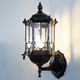 Outdoor wall lamp waterproof European retro balcony garden lamp American aisle staircase outdoor pastoral LED wall lamp black fishing wall lamp