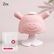 Ziza Baby Mushroom Teether Cute Cow Teething Baby Anti-Eating Hand Artifact Bite Glue Stick Children's Soothing Toy Full Silicone for 6 Months and More Can Be Boiled Cute Cow (Green)