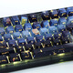 Belly Spirit mk870 Van Gogh’s starry sky side engraved wired Bluetooth wireless mechanical keyboard customized office e-sports game mute [single mode] Obsidian Starry sky side engraved KTT burgundy shaft [mahjong sound] 87 keys