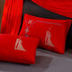 Nanjiren (Nanjiren) wedding pure cotton wedding pillows, a pair of home double embroidered big red pillow cores, couple wedding wedding pillows, whole head cores, loving each other, 48X74cm, one pair