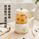 Le Stew Health Pot Mini Health Cup Electric Stew Cup Electric Heating Cup Multi-Function Boiling Teapot Tea Maker Kettle Constant Temperature Kettle Office Small Glass Boiling Kettle 0.5L Mechanical Model One Person Gift for Girlfriend and Wife 0.5L