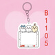
Telic Chiikawa photo pendant customized acrylic gilkawa keychain best friend couple schoolbag hanging ornament pendant single package - A1105 vertical version 3:4