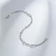 Saturday Fortune (ZLF) New Year's Gift PT950 Platinum Bracelet Women's Platinum Bracelet Forest Flower Yang Bracelet Off the Shelf 16cm + Tail Chain 2cm -2.41g
