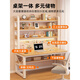 Computer desk desktop bedroom home table simple with perforated board student desk bookshelf integrated table Xiaoyao style computer chair + computer table (contact customer for color 120x60x210cm
