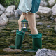Bottes de pluie Xili pour les femmes avec des bottes de pluie non glissantes à tube élevé pour les nouvelles chaussures étanches à haut haut pour hommes pour couples adultes japonais semelles doux chaussures de caoutchouc tendance vert 37