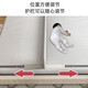 Beeio bed-separating artifact, bed-separating artifact, baby bed partition, anti-pressure baffle, anti-falling guardrail, bed fence, light gray 1.9 meters/single-sided
