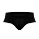 Ye Zimei men's underwear briefs modal low waist sexy u convex bag white small boxer shorts trendy black XXXL