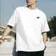耐克（NIKE）T恤男 25夏季新款运动服小logo跑步训练篮球时尚纯色棉质圆领短袖 热售/全棉亲肤/刺绣标 XL (180/96A)