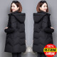 Qiaotingduo down jacket for women in mid-length winter new style over-knee brand thickened white duck down jacket new national standard park 9913 khaki L (recommended 110-125 Jin [Jin equals 0.5 kg])