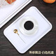 Yimeihuangting melamine tray white dinner plate plastic plate imitation porcelain guest room rectangular plate serving plate bread plate cake snack white large tray