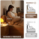 Original original solid wood box bed Modern simple small apartment bedroom Double oak high box storage bed L701F [Oak-log wood color] 1.5 meters + mattress 10cm box bed