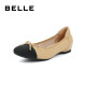 Belle Xiaoxiang style flat shoes for women in shopping malls same style bow pumps Z8R1DCQ3 pre-sale apricot color 40