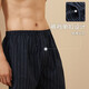 
Three Guns Men's Underwear Pure Cotton Loose Plaid Arrow Panties Men's [3 Packs] Combination 1 (Narrow Blue Grid + Red Blue Grid + Blue Green Grid) 170/80B (L)