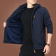 
Zhidou Dou men's jacket autumn and winter plus velvet jacket men's winter casual clothes 2022 new men's top middle-aged men's clothing thick 9898 gray removable hat-added velvet without additional price M