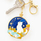Museum, Cultural and Creative Palace Cat Car Keychain Ring Couple Pendant Starry Sky Decoration Pendant Birthday Gift Christmas Stargazing Cat