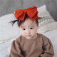 Xiyoujia baby bow headband Korean baby girl pink princess headband newborn full moon fontanelle headband soft and tender yellow head circumference 33-60CM