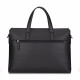 Scarecrow (MEXICAN) plain first layer cowhide briefcase trendy fashion men's bag casual business bag large capacity horizontal handbag MMBD04200971BK01A black