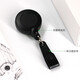 Kafus anti-flip telescopic buckle ABS certificate card cover easy to pull buckle working certificate badge clip can stretch buckle badge rope easy to pull match hospital doctor nurse badge clip custom 9913 anti-flip white telescopic buckle + smiling face 1