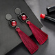 Qlady new Chinese style red tassel earrings for women, retro temperament, ethnic style silver needle earrings, earrings, New Year's gift for girlfriend