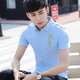 XCFREHT thin summer new short-sleeved shirt men's Korean style student handsome slim embroidered casual shirt men's trend 829 white M 80-100Jin [Jin equals 0.5 kg]