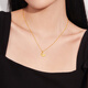Liufu Jewelry Foot Golden Spirit Butterfly Hollow Butterfly Gold Necklace Set Chain Gift Priced GDGTBN0041 3.48 grams (including labor cost 675 yuan)