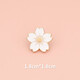 EKUSTYEE romantic cherry blossom brooch cute Japanese badge collar anti-exposure buckle ins trendy personalized decorative pin buckle 1 white cherry blossom brooch